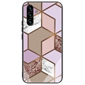 Samsung Galaxy A04s/A13 5G Marble Pattern Hybrid Skal - Brun / Rosa