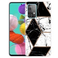 Marble Pattern Samsung Galaxy A32 (4G) TPU-skal - Svart / Vit