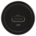 Maxlife MXCC-04 USB-C Snabb Billaddare - 20W - Svart