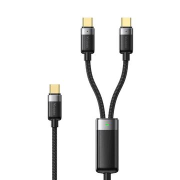 Mcdodo CA-6780 2-i-1 flätad USB-C-laddningskabel - 1.5m