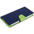 Mercury Goospery Fancy Diary iPhone 14 Pro Plånboksfodral - Mörkblå