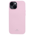iPhone 15 Plus Mercury Goospery Glitter TPU-skal - Rosa