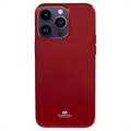 iPhone 15 Pro Max Mercury Goospery Glitter TPU-skal - Röd