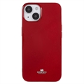 iPhone 14 Plus Mercury Goospery Glitter TPU-skal - Röd