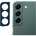 Samsung Galaxy S22 5G/S22+ 5G Kameralinsskydd i Metall - Mörk Grön