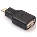 MicroUSB / USB 2.0 OTG Adapter - Svart