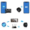 Mini Magnetisk Full HD Övervakningskamera - WiFi, IP - Svart
