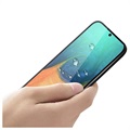 Mofi Full Size Samsung Galaxy A71 Härdat Glas Skärmskydd - Svart