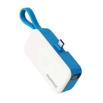 Momax 1-Power Mini Pop Art USB-C Power Bank 5000mAh - Blå