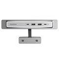 Momax OneLink Tesla Model 3/Y 4-Portars USB-Förlängning - Silver