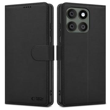 Motorola Edge 60 Pro Tech-Protect plånboksfodral med magnet och stativ - Svart