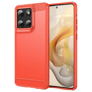 Motorola Moto G Stylus 5G (2025) Borstat TPU Skal - Kolfiber