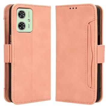 Motorola Moto G54 Plånboksfodral med Korthållare - Rosa