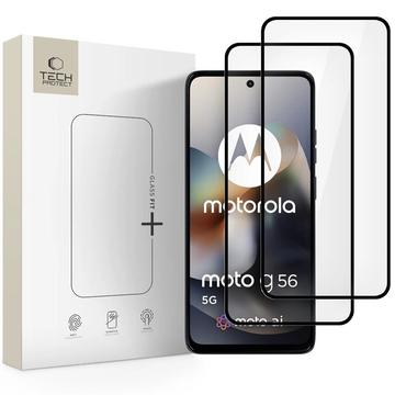 Motorola Moto G56 Tech-Protect Glass Fit+ skärmskydd av härdat glas - 2 st. - Svart