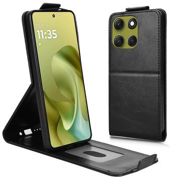 Motorola Moto G86 vertikalt flipfodral med stativ