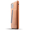 Mujjo iPhone 11 Pro Max Plånbokskal i Läder - Ljusbrun