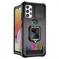 Multifunktionell 4-i-1 Samsung Galaxy A32 (4G) Hybrid Skal - Svart