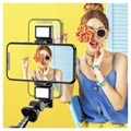 Multifunktionell Selfie Stick & Tripod Stativ K22-D - Svart