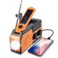 Multifunktionell nödradio med solcellsdrift, SOS, powerbank och ficklampa HY-068