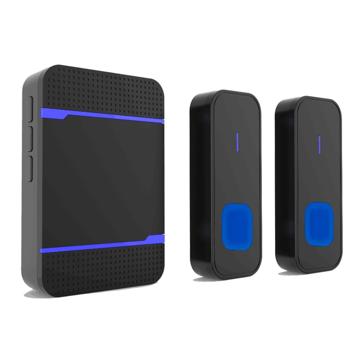 Trådlös Dörrklocka N15K-B - 55 melodier, IP55 - EU-kontakt