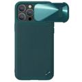 Nillkin CamShield S iPhone 14 Pro Läderbeklätt Skal - Grön
