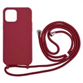 Necklace Series iPhone 12/12 Pro TPU-skal - Röd