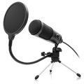 Niceboy Voice Kondensatormikrofon med Stativ och Pop Filter