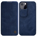 Nillkin Qin Pro Series iPhone 13 Flipfodral - Blå