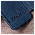 Nillkin Qin Pro Series iPhone 13 Pro Flipfodral - Blå