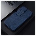 Nillkin Qin Pro Series iPhone 13 Pro Max Flipfodral - Blå