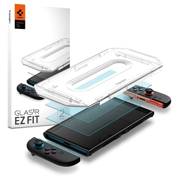 Nintendo Switch 2 Spigen Glas.tR Ez Fit Skärmskydd - 9H - 2 St.