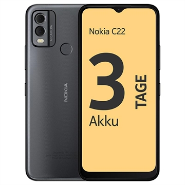 Nokia C22 - 64GB - Midnattssvart