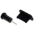 OTB Anti-Damm Plugg Set - USB 3.1 Type-C, 3.5mm Port - Svart