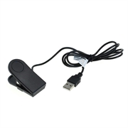 OTB USB-laddningskabel / datakabel för Garmin Forerunner 230/235/630/735XT, Approach G10/S20, vivomove HR - 1m - Svart