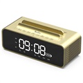 OneDer V06 Stereo Bluetooth Högtalare / Väckarklocka - 10W - Guld