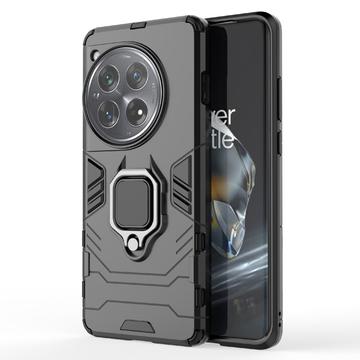 OnePlus 12 Hybridskal med Ringhållare - Svart