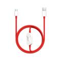 OnePlus 2-i-1 SUPERVOOC-kabel 5461100665 - 1.2m - Röd