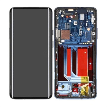 OnePlus 7 Pro Fram Skal & LCD Display 2011100057 - Blå