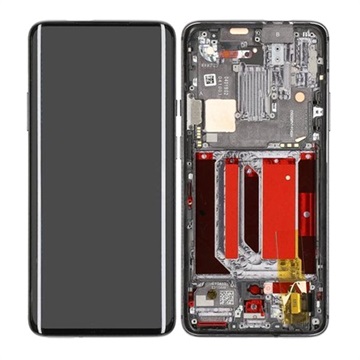 OnePlus 7 Pro Fram Skal & LCD Display 2011100059 - Spegelgrå