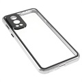OnePlus Nord 2 5G Magnetiskt Skal med Härdat Glas - Silver
