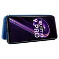 OnePlus Nord CE 2 Lite 5G Flipfodral - Kolfiber - Blå
