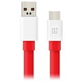 OnePlus Warp Charge Typ-C Kabel 5461100011 - 1m - Röd / Vit