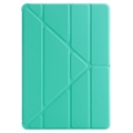 iPad 10.2 2019/2020/2021 Origami Stand Foliofodral - Cyan