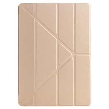 iPad 10.2 2019/2020/2021 Origami Stand Foliofodral - Guld