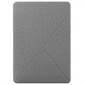 Origami Stand Samsung Galaxy Tab S7+/S8+ Foliofodral - Grå