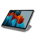 Origami Stand Samsung Galaxy Tab S7+/S8+ Foliofodral - Grå