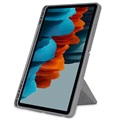 Origami Stand Samsung Galaxy Tab S7+/S8+ Foliofodral - Grå