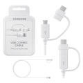 Samsung Combo Kabel EP-DG930DWEGWW - USB-C & MicroUSB - 1.5m - Vit