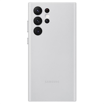 Samsung Galaxy S22 Ultra 5G Läder Skal EF-VS908LJEGWW - Ljusgrå
