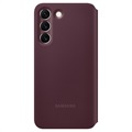 Samsung Galaxy S22+ 5G Smart Clear View Fodral EF-ZS906CEEGEE - Burgundy